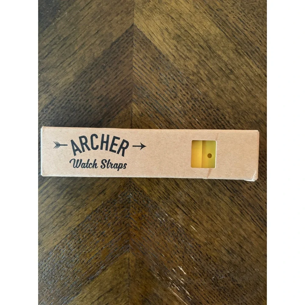 Archer Watch Strap 22mm Naples Yellow Soft Silicone Quick Release Band NEW
